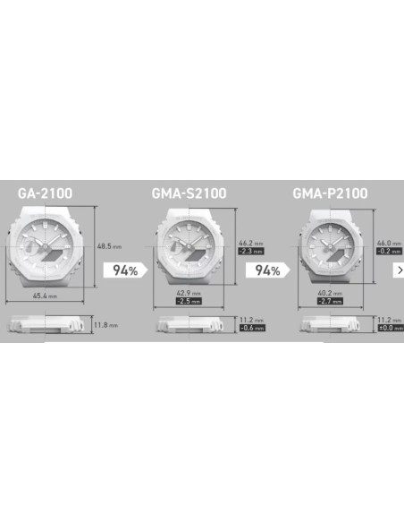 Orologio CASIO G-SHOCK Tone-on-Tone Series GMA-P2100-4AER Vivid Pin...