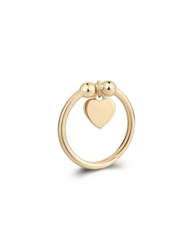Anello regolabile S'AGAPO' FEELINGS in Acciaio 316L pvd oro 14K SFE...