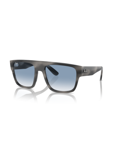 Occhiali sole RAY-BAN DRIFTER RB0360S 14043F 57 Striped Grey Clear ...