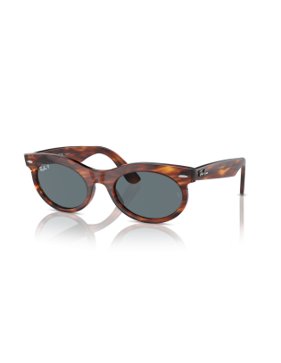 Occhiali sole RAY-BAN WAYFARER OVAL RB2242 954/3R 53 Striped Havana...