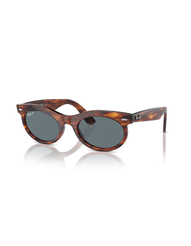 Occhiali sole RAY-BAN WAYFARER OVAL RB2242 954/3R 53 Striped Havana...