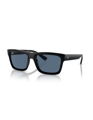 Occhiali sole RAY-BAN WARREN RB4396 667780 57 Black Dark Blue only ...