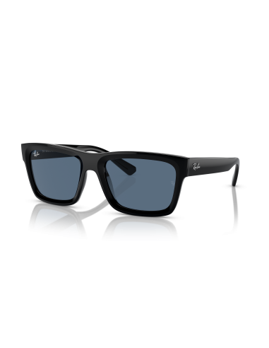 Occhiali sole RAY-BAN WARREN RB4396 667780 57 Black Dark Blue only ...