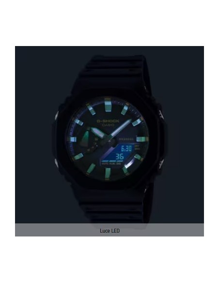 Orologio CASIO G-SHOCK GA-2100RC-1AER Black/Green in Offerta a 87,20 €