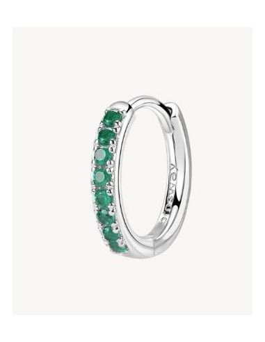 Orecchino cerchietto medio BROSWAY FANCY in argento rodiato 925 e c...