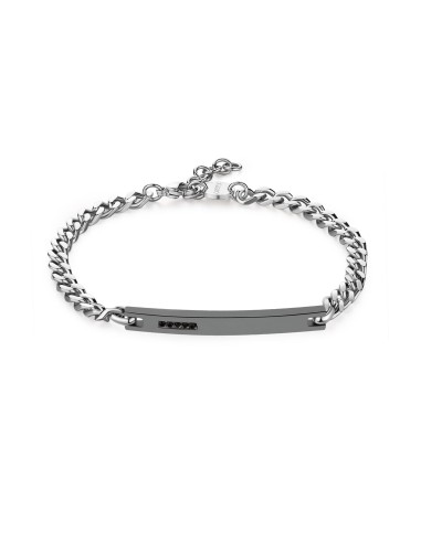 Bracciale Uomo S'AGAPO' PROUD in Acciaio 316L SPD25 Catena e centra...