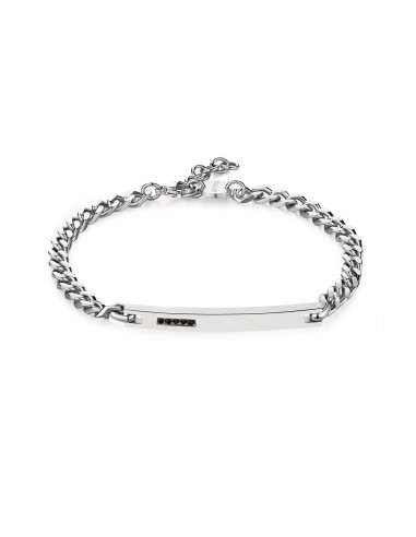 Bracciale Uomo S'AGAPO' PROUD in Acciaio 316L SPD23 Catena e centra...