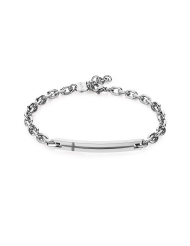 Bracciale Uomo S'AGAPO' PROUD in Acciaio 316L SPD20 Catena e centra...