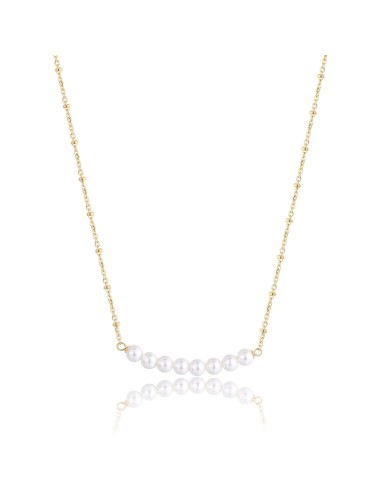 Collana girocollo S'AGAPO' WISDOM in Acciaio 316L pvd oro 14 k con ...