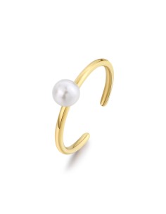 Anello regolabile S'AGAPO' WISDOM in Acciaio 316L pvd oro 14 k con ...