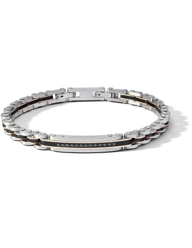Acquista Bracciale COMETE GIOIELLI Uomo UBR 1203 in acciaio con pvd...