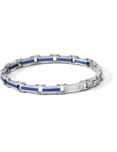 Bracciale COMETE GIOIELLI Uomo UBR 1197 in acciaio con pvd blu e cr...