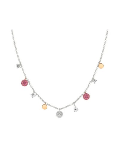 Collana girocollo NOMINATION LUCENTISSIMA in argento 925 con mix pe...