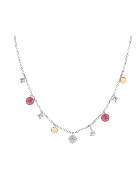Collana girocollo NOMINATION LUCENTISSIMA in argento 925 con mix pe...