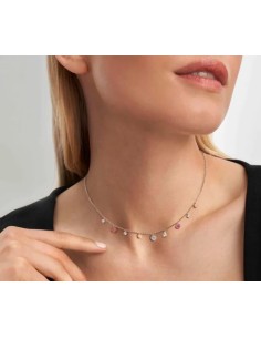 Collana girocollo NOMINATION LUCENTISSIMA in argento 925 con mix pe... 2