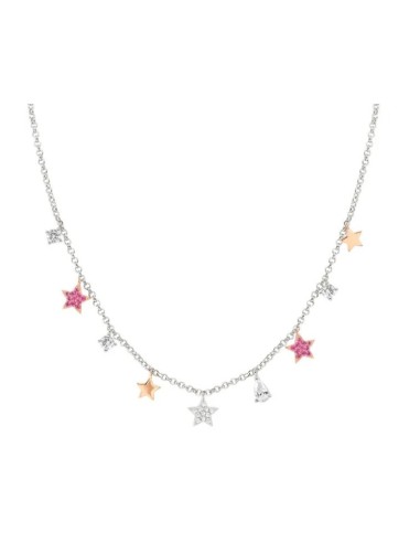 Collana girocollo NOMINATION LUCENTISSIMA in argento 925 con mix pe...
