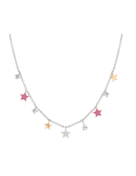 Collana girocollo NOMINATION LUCENTISSIMA in argento 925 con mix pe...