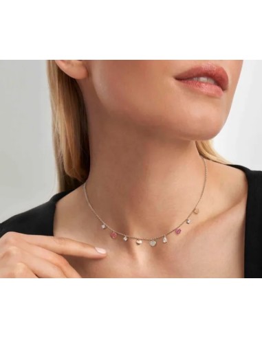 Collana girocollo NOMINATION LUCENTISSIMA in argento 925 con mix pe...