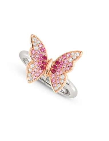 Anello regolabile NOMINATION CRYSALIS in argento 925 con farfalla e...