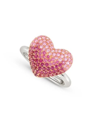 Anello regolabile NOMINATION CRYSALIS in argento 925 con cuore e cr...
