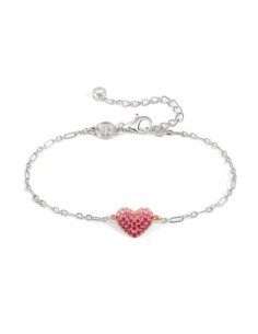 Bracciale NOMINATION CRYSALIS in argento 925 con charm cuore e cris...