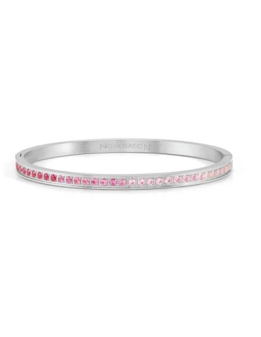 Bracciale rigido NOMINATION PRETTY BANGLES in acciaio e cristalli r...