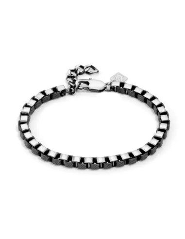 Bracciale Uomo NOMINATION B-YOND in acciaio e dettaglio PVD nero 02...