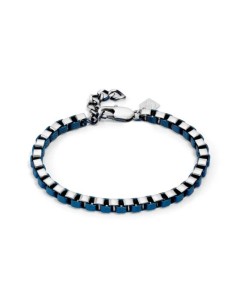 Bracciale Uomo NOMINATION B-YOND in acciaio e dettaglio PVD blu 028...