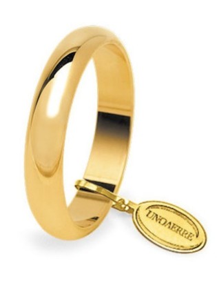 Fede UNOAERRE Fedi Classiche gr. 5 Larga in oro giallo