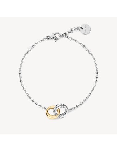 Bracciale BROSWAY Amy in Acciaio 316L con centrale bicolore con fin...