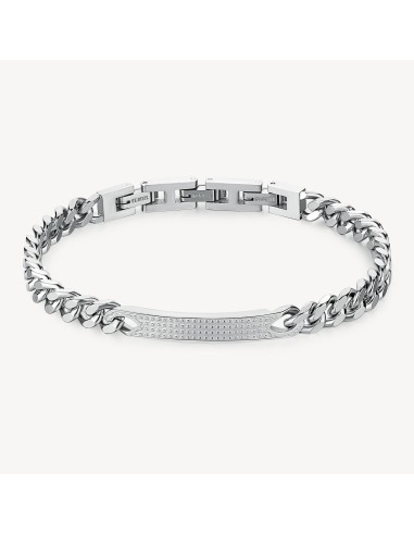 Bracciele Uomo BROSWAY Bullet catena grumetta in acciaio 316L lucid...