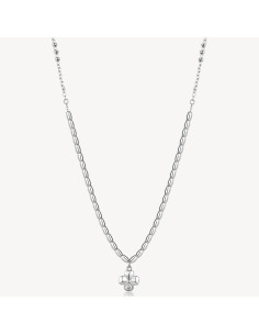 Collana BROSWAY CHAKRA PORTAFORTUNA in acciaio 316L BHKN129 QUADRIF...