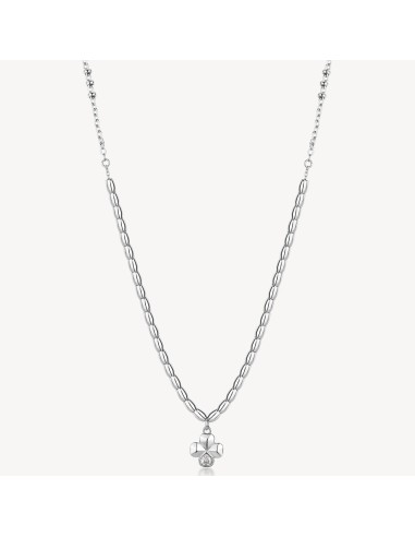 Collana BROSWAY CHAKRA PORTAFORTUNA in acciaio 316L BHKN129 QUADRIF...