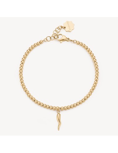 Bracciale BROSWAY CHAKRA PORTAFORTUNA in acciaio 316L con pvd oro 1...