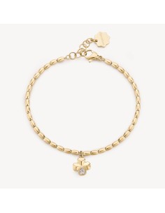 Bracciale BROSWAY CHAKRA PORTAFORTUNA in acciaio 316L con pvd oro 1...