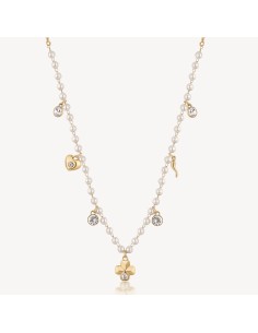 Collana BROSWAY CHAKRA PORTAFORTUNA in acciaio 316L pvd oro 14K con...