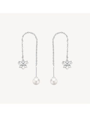 Orecchini saliscendi BROSWAY CHAKRA in acciaio 316L con cristalli e...