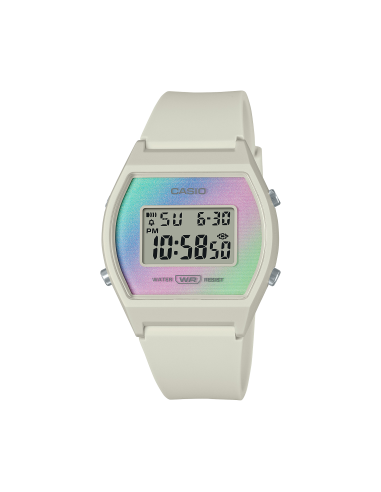 Orologio CASIO Timeless Collection Pop LW-205H-8AEF White Rainbow i...
