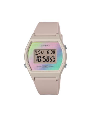 Orologio CASIO Timeless Collection Pop LW-205H-4AEF Pink Rainbow on...
