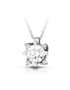 Acquista Girocollo in oro bianco 18Kt con diamanti naturali C-CIOIC...