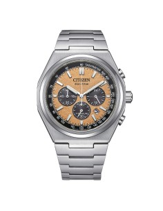 Orologio CITIZEN Uomo Chrono Super Titanio 4610 CA4610-85Z Salmon c...