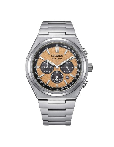 Orologio CITIZEN Uomo Chrono Super Titanio 4610 CA4610-85Z Salmon c...