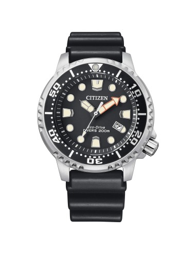Orologio CITIZEN Uomo Diver's Eco Drive 200 mt BN0150-10E Black con...