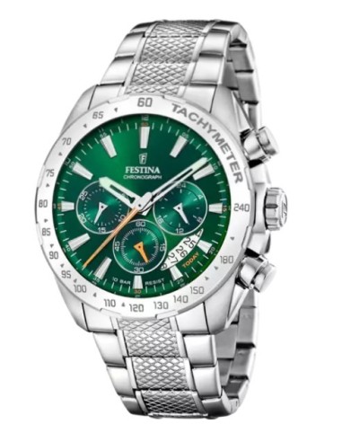 Orologio FESTINA Timeless Chronograph F20668/3 Verde con cinturino ...
