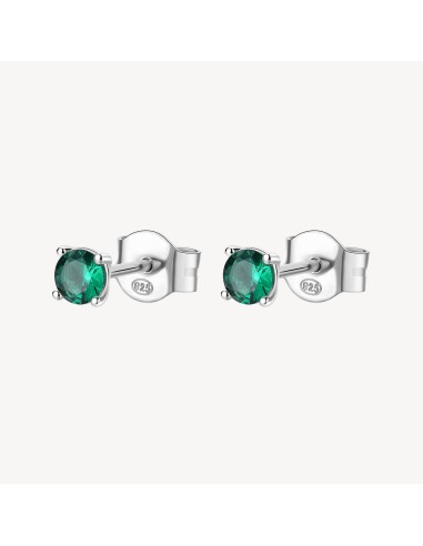 Orecchini BROSWAY FANCY in argento rodiato 925 e cubic zirconia eme...