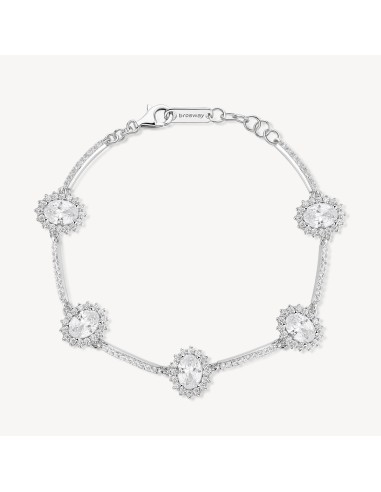 Bracciale Kate BROSWAY FANCY in argento rodiato 925 e cubic zirconi...