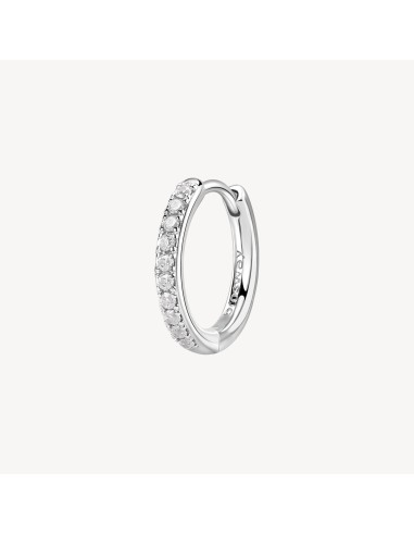 Orecchino cerchietto medio BROSWAY FANCY in argento rodiato 925 e c...