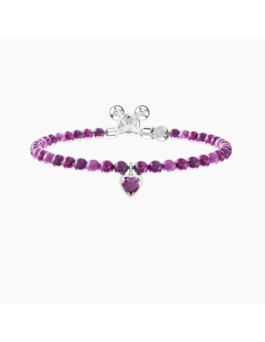 Bracciale regolabile KIDULT Energy Stone 732287 in acciaio e diaspr...