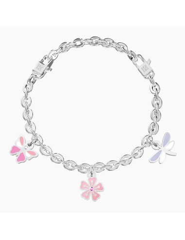 Bracciale regolabile KIDULT Symbols 732285 in acciaio e charms FARF...