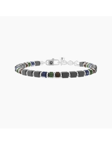 Bracciale regolabile Uomo KIDULT Philosophy 732299 in acciaio con s...